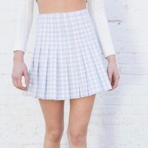 Brandy Melville Blue Pleated Skirt